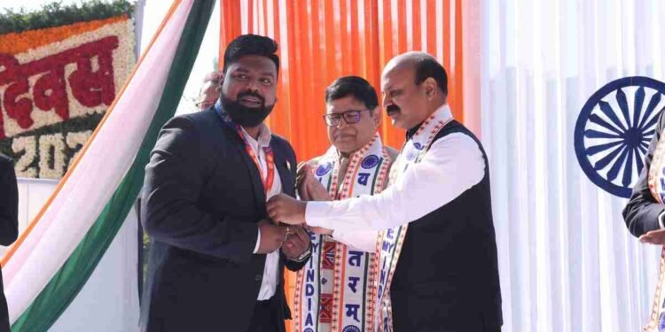 Sudhir Saxena Honoured on Republic Day for Winning Bronze at Asian Kickboxing Championships 1 Sudhir Saxena