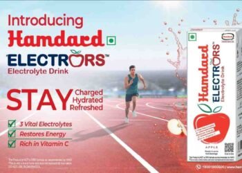 Hamdard ElectrORS, Electrolyte drink, Hydration drink, Energy drink, Apple electrolyte drink, ORS drink , Vitamin C drink, Sports drink, Hamdard Foods, Rapid hydration, Electrolyte replenishment, Rehydration, Fitness drink, Post-workout drink, Travel hydration, Glucose drink, Sodium, Potassium, Chloride, Myhamdardstore.com, RoohAfza, Hamdard Aurangabad plant, Hamid Ahmed CEO Hamdard Foods India, Recovery drink, Fatigue recovery, Where to buy Hamdard ElectrORS, Hamdard apple flavored electrolyte drink benefits, Electrolyte drink for rapid hydration and energy boost, Non-medical ORS drink with Vitamin C, Hamdard ElectrORS online purchase, Hamdard ElectrORS Apple flavor 200ml, Hamdard ElectrORS ingredients,