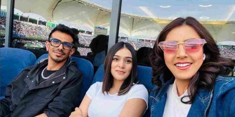 Yuzvendra Chahal Spotted with Actress Jyoti Saxena & RJ Mahvash Amid Separation Buzz—What's the Real Story? 1 Yuzvendra Chahal, Dhanashree Verma, Yuzvendra Chahal Divorce Rumors, Yuzvendra Chahal Spotted with Ladies, Jyoti Saxena, RJ Mahvash, Yuzvendra Chahal Controversy, Indian Cricketer News, Celebrity Gossip, Viral Pics Yuzvendra Chahal, Yuzvendra Chahal and Jyoti Saxena, Yuzvendra Chahal and RJ Mahvash, Yuzvendra Chahal and Dhanashree Verma Separation, Yuzvendra Chahal Wife Dhanashree Verma, Yuzvendra Chahal Relationship Status, India vs New Zealand Champions Trophy, Yuzvendra Chahal at Cricket Match, Yuzvendra Chahal Spotted at Game, Yuzvendra Chahal Viral Photos, Yuzvendra Chahal Media Coverage, Yuzvendra Chahal Rumors, Yuzvendra Chahal Speculation, Yuzvendra Chahal Social Media Buzz, Bollywood Actress Jyoti Saxena, Indian RJ Mahvash, Celebrity News India, Entertainment News India, Cricket and Entertainment, Who is Jyoti Saxena, Who is RJ Mahvash, Is Yuzvendra Chahal Getting Divorced, What is Yuzvendra Chahal's Relationship Status, Yuzvendra Chahal Spotted with Two Women,