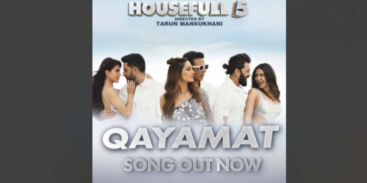 ‘Qayamat’ Rocks the Cruise: Housefull 5 Cast Turns Up the Heat in Stylish New Track! 1 Qayamat Song, Housefull 5, Sajid Nadiadwala, Housefull 5 Cast, Akshay Kumar, Abhishek Bachchan, Riteish Deshmukh, Jacqueline Fernandez, Bollywood Song, Hindi Movie Song, New Song Release, Bollywood Film, Nadiadwala Grandson Entertainment, Tarun Mansukhani, Cruise Song, Summer Release 2025, June 6 2025, Laal Pari Song, Dil E Nadaan Song, Bollywood Comedy, Multi-starrer Film, Indian Cinema, Neha Kakkar, T-Series Music, Adil Shaikh Choreography, Sanjay Dutt, Jackie Shroff, Nana Patekar, Fardeen Khan, Chunky Pandey, Johnny Lever, Shreyas Talpade, Dino Morea, Nargis Fakhri, Sonam Bajwa, Chitrangada Singh, Soundarya Sharma, Nikitin Dheer,