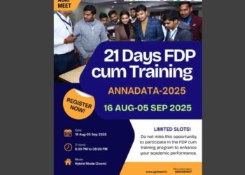 Dr. Ankur Sharma, ANNADATA–2025, Agricultural Education, India, Faculty Development Program, Agri Meet Foundation, Sustainable Agriculture, AI in Agriculture, Regenerative Farming, Climate Resilience, NEP 2020, Agricultural Innovation, Global Collaboration, Dr. Komal Sharma, Agricultural Academia
