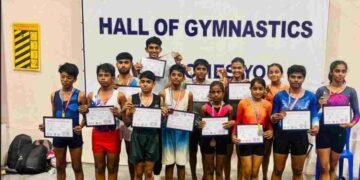 Rishi Kumar, SkyJumper, Trampoline Gymnastics, Olympic Gymnastics, Indian Athlete, Youth Sports, Sports Sponsorship, Athletic Training, Jump to Gold, SkyJumper Chennai, Gymnastics India, Sports Development India, Trampoline Park, Indian Olympian, Rishi Kumar Trampoline, Grassroots Sports,