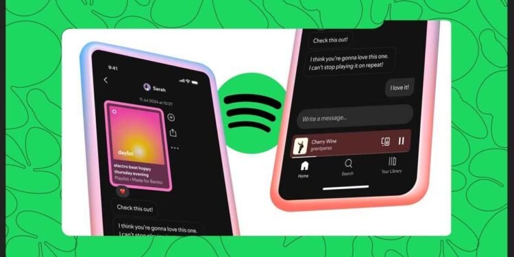 Spotify Introduces Direct Messaging Feature for Users 1 Spotify,Spotify DMs, Spotify direct messages, Spotify new feature, Spotify chat, share music on Spotify