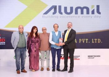 Alumil India, Iconic Brand Award 2025, building materials, architectural aluminium systems, sustainable building, innovation in architecture, Realty Plus, Exchange4media Group
