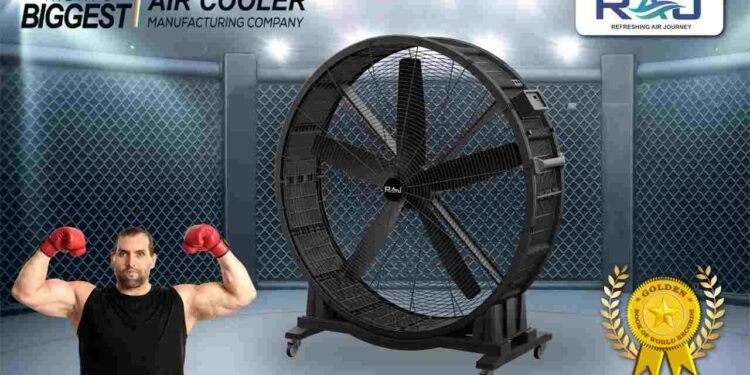 Raj Cooling Systems: India's Largest Air Cooler Manufacturer Sets World Record 1 Raj Cooling Systems, Boxer Fan 1800, Golden Book of World Records, world's largest fan, industrial cooling, engineering excellence, floor fan, India innovation