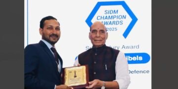 BonV Aero, SIDM Champion Award, Rajnath Singh, Defence Innovation, Aatmanirbhar Bharat, Aerospace Technology, Odisha Startup, Indigenous Manufacturing, Unmanned Aerial Systems, Defence Technology