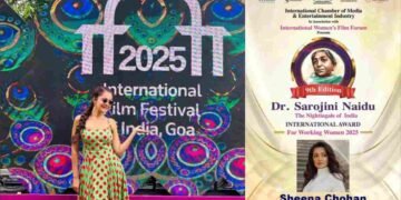 Sheena Chohan, Dr Sarojini Naidu Award 2025, Sant Tukaram film, IFFI Goa 2025, Indian actresses, Telugu debut, Working Women Awards, Sheena Chohan news