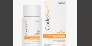 CodeSkin UltraMatte Sunscreen, CodeSkin SPF 50, oil-free fluid sunscreen, CodeSkin oily skin, matte finish sunscreen