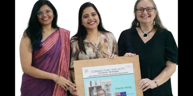 Connecting the Dots Art Symposium, Aranyakaa Farms, Vrindavan by Aranyakaa, International Art Exhibition Bengaluru, Club Aranyakaa, AKD Foundation,Sustainable real estate Bangalore, managed farmlands India, site-specific art, A.K. Douglas curator, cultural exchange program, contemporary art in nature, Bhoomi Artists Centre, Vimla Art Forum,Artists from 7 countries in Bangalore, sustainable farmland communities India, art and nature integration projects, international artist residency India, impact of art on sustainable living,