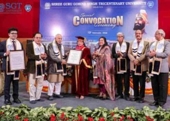 SGT University Convocation, Honorary Doctorate India, Aarti Singh Rao, Bimal Kumar Jain, Gurugram University News, Special Convocation 2026,SGT University