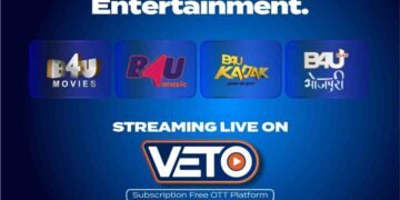 VETO OTT, B4U Network partnership, B4U Movies, OTT India news, family OTT platform, connected TV India