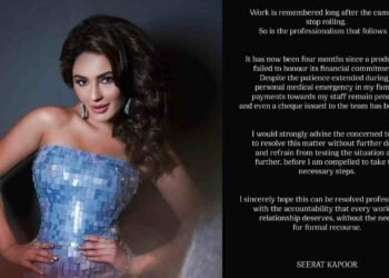 Seerat Kapoor, delayed payments film industry, Seerat Kapoor statement, professionalism in film industry, bounced cheque production, entertainment industry news, Seerat Kapoor controversy