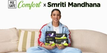 Pee Safe brand ambassador, Smriti Mandhana Pee Safe, feminine hygiene India, comfort range Pee Safe, menstrual hygiene awareness,Smriti Mandhana