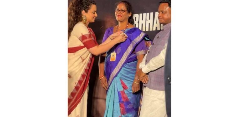 Kangana Ranaut, Odisha CM Mohan Charan Majhi, Bharat Bhhagya Vidhaata screening, Bhubaneswar event, healthcare heroes