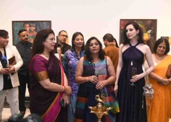 Bikaner House art exhibition, Julia Usmanova Delhi, art events New Delhi June, Bikaner House Main Gallery, Neena Gulati curator