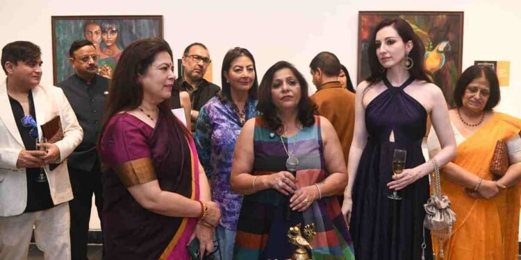 Finding Home in India: The Artistic Journey of Julia Usmanova India Through Russian Eyes 1 Bikaner House art exhibition, Julia Usmanova Delhi, art events New Delhi June, Bikaner House Main Gallery, Neena Gulati curator