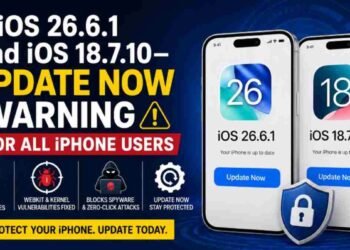 iOS 26.6.1, iOS 18.7.10, Apple Security Update, iPhone Update, WebKit Vulnerability, Kernel Exploit, Cybersecurity, iPhone Spyware