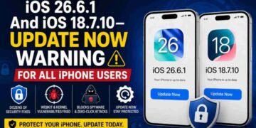 iOS 26.6.1, iOS 18.7.10, Apple Security Update, iPhone Update, WebKit Vulnerability, Kernel Exploit, Cybersecurity, iPhone Spyware