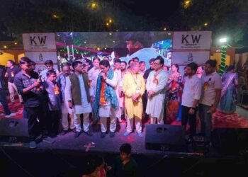 Navratri Mahotsava and Ramleela Manchan 2026 at Swarn Jayanti Park in Indirapuram, Ghaziabad, presented by KW Group.
